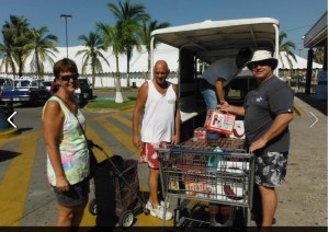 loading back of truck